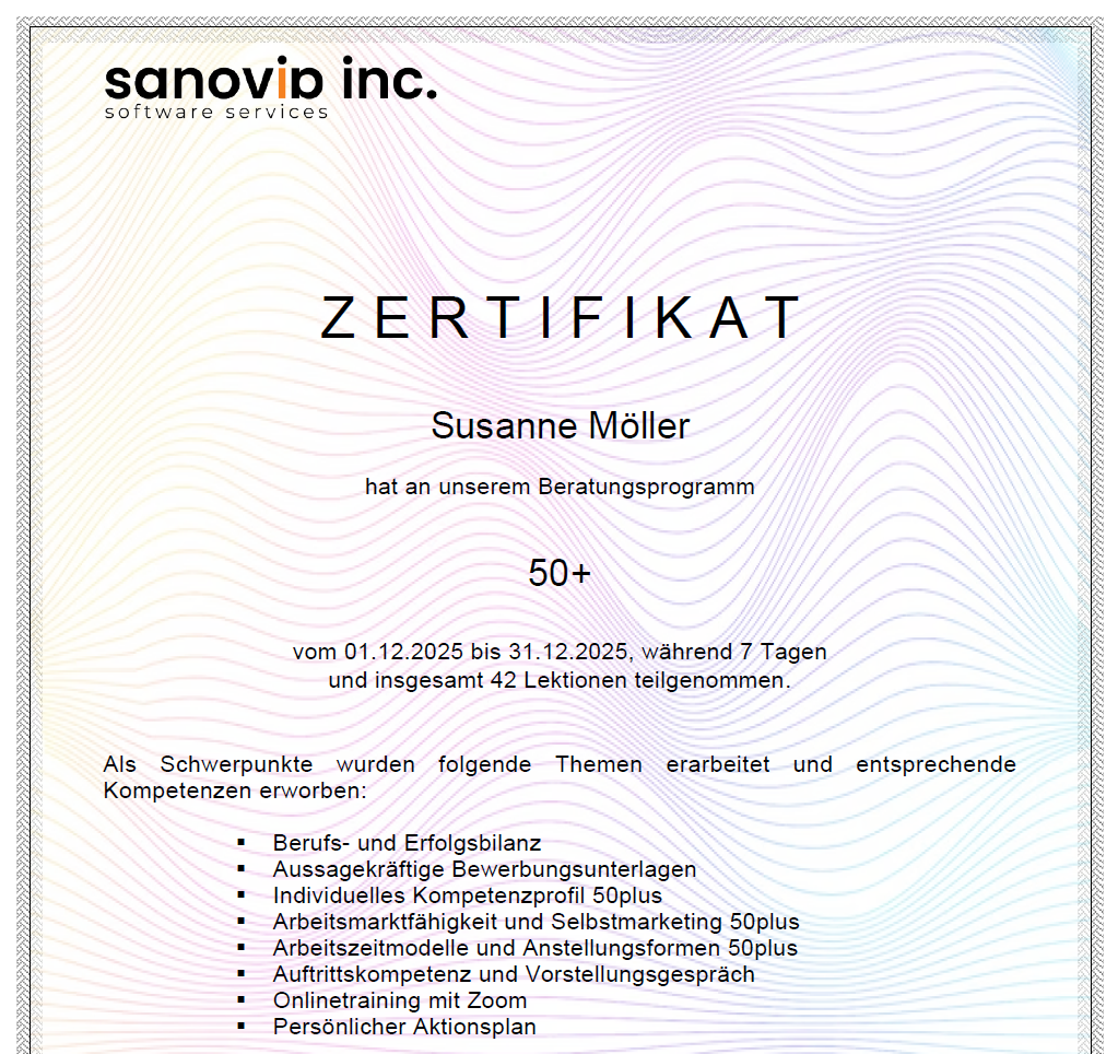 Zertifikat